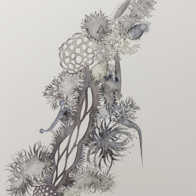 Sin título. Acuarela y tinta sobre papel. 34 x 24 cm. 2015<br>
Untitled. Watercolor and ink on paper. 13.3 x 9.4 in. 2015
